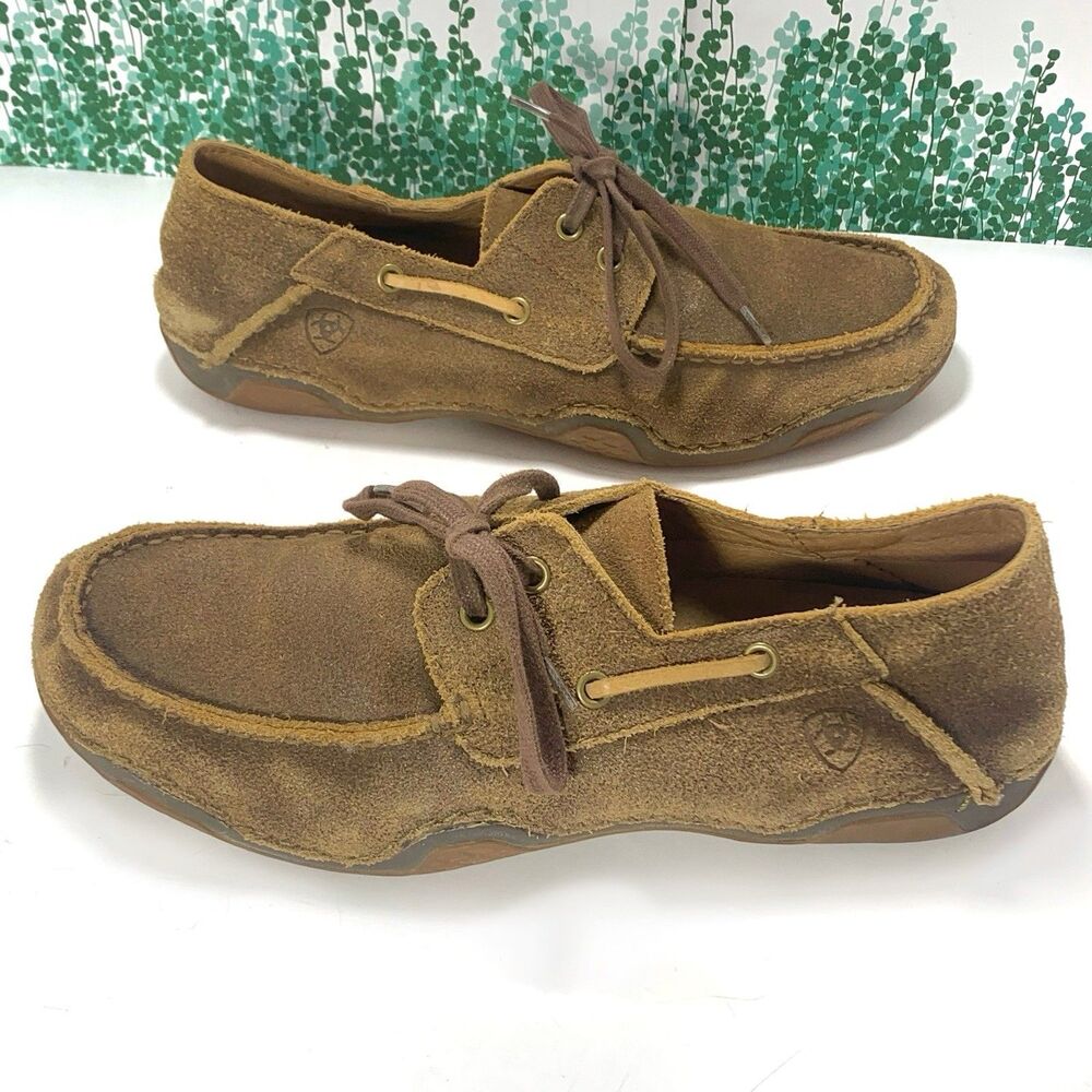 Ariat Gleeson Distressed Leather Tie Mens’s Loafers Size 10.5 US Or 44 EU